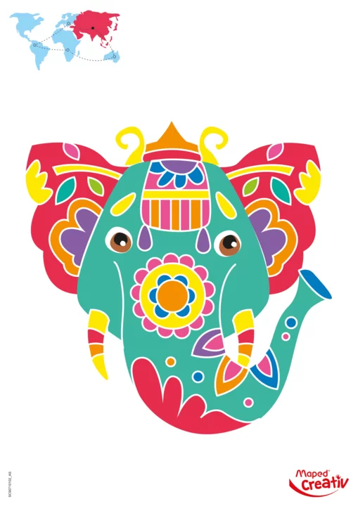 Set MAPED Creativ Artist, tabla - desene