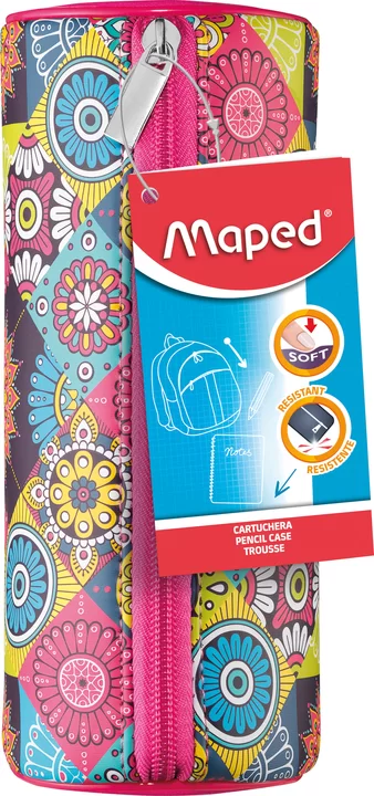 Пенал MAPED Girl Mosaic, туб