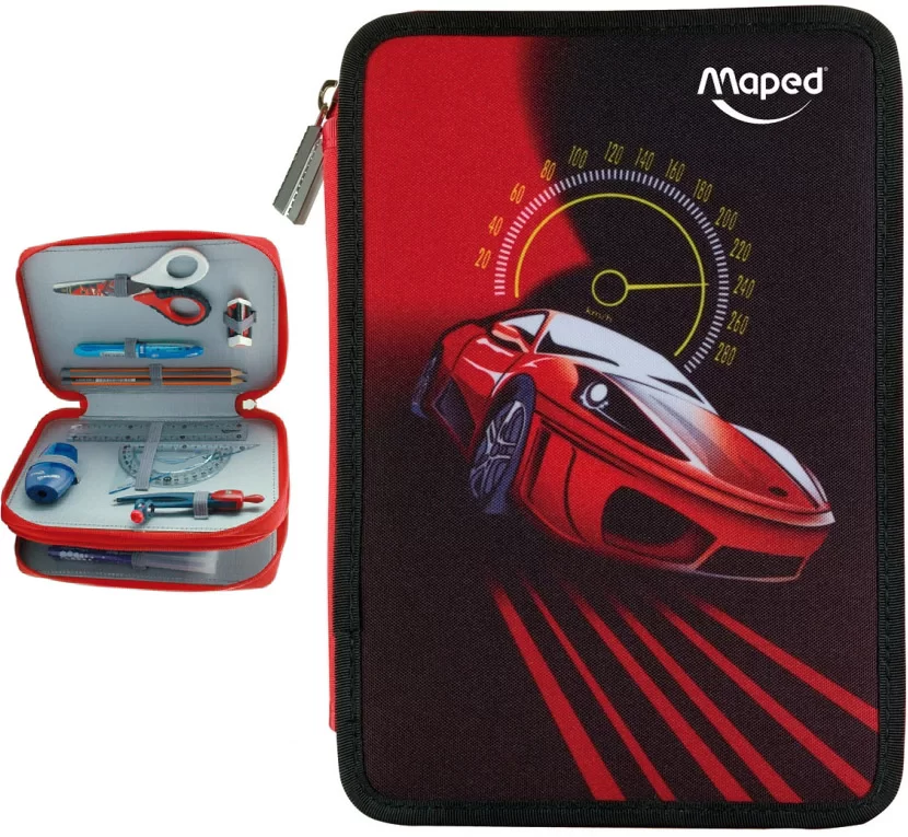 Penar MAPED Cars, 2 sectii, cu accesorii