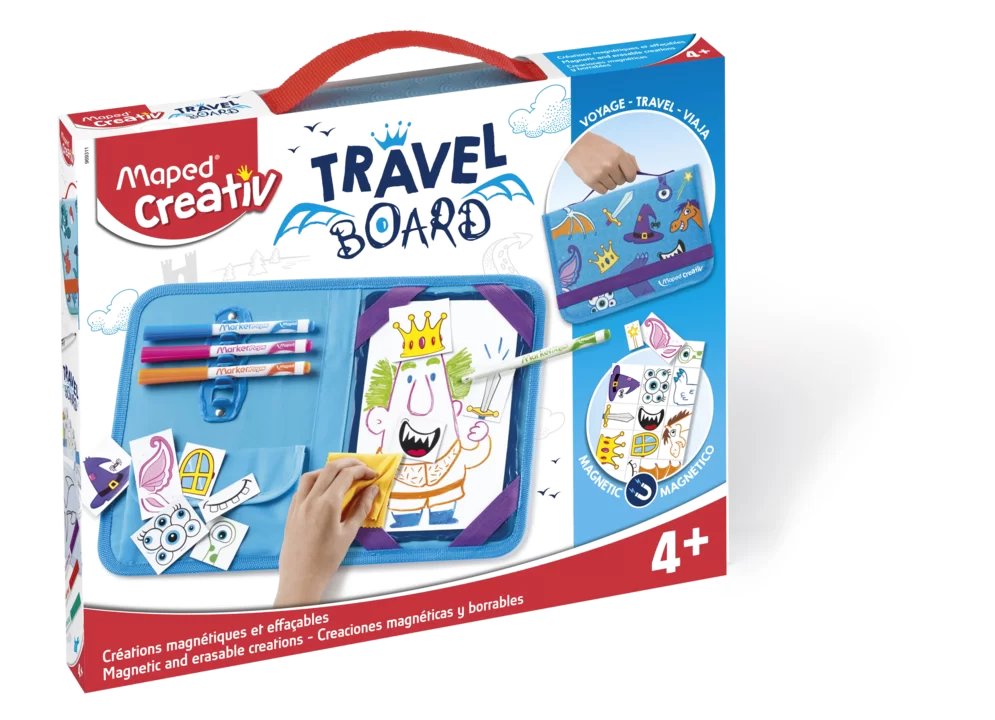 Набор MAPED Creativ Travel, доска и магниты