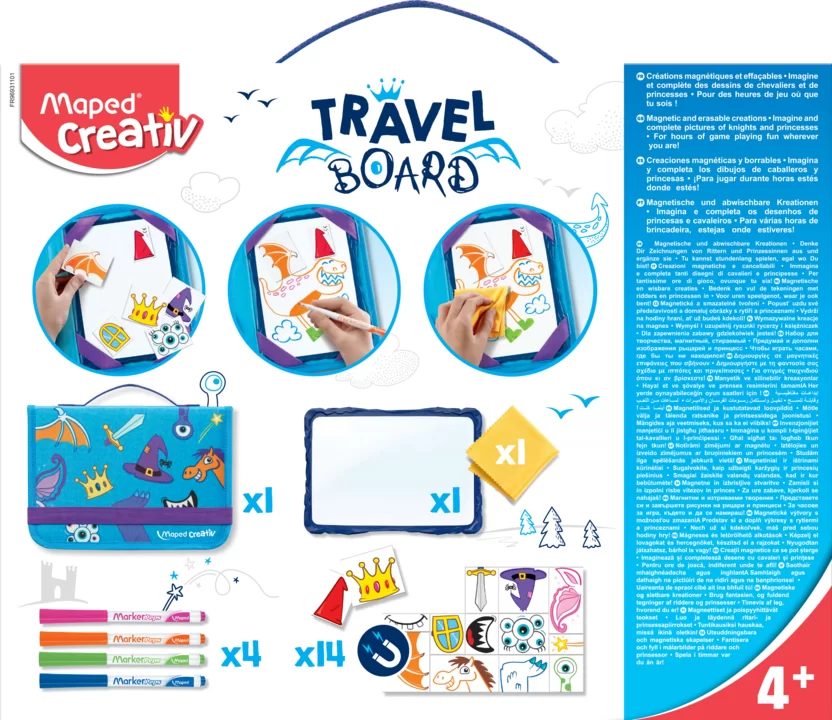 Набор MAPED Creativ Travel, доска и магниты