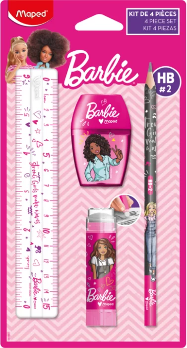 Set rechizite MAPED Barbie, 4 bucati