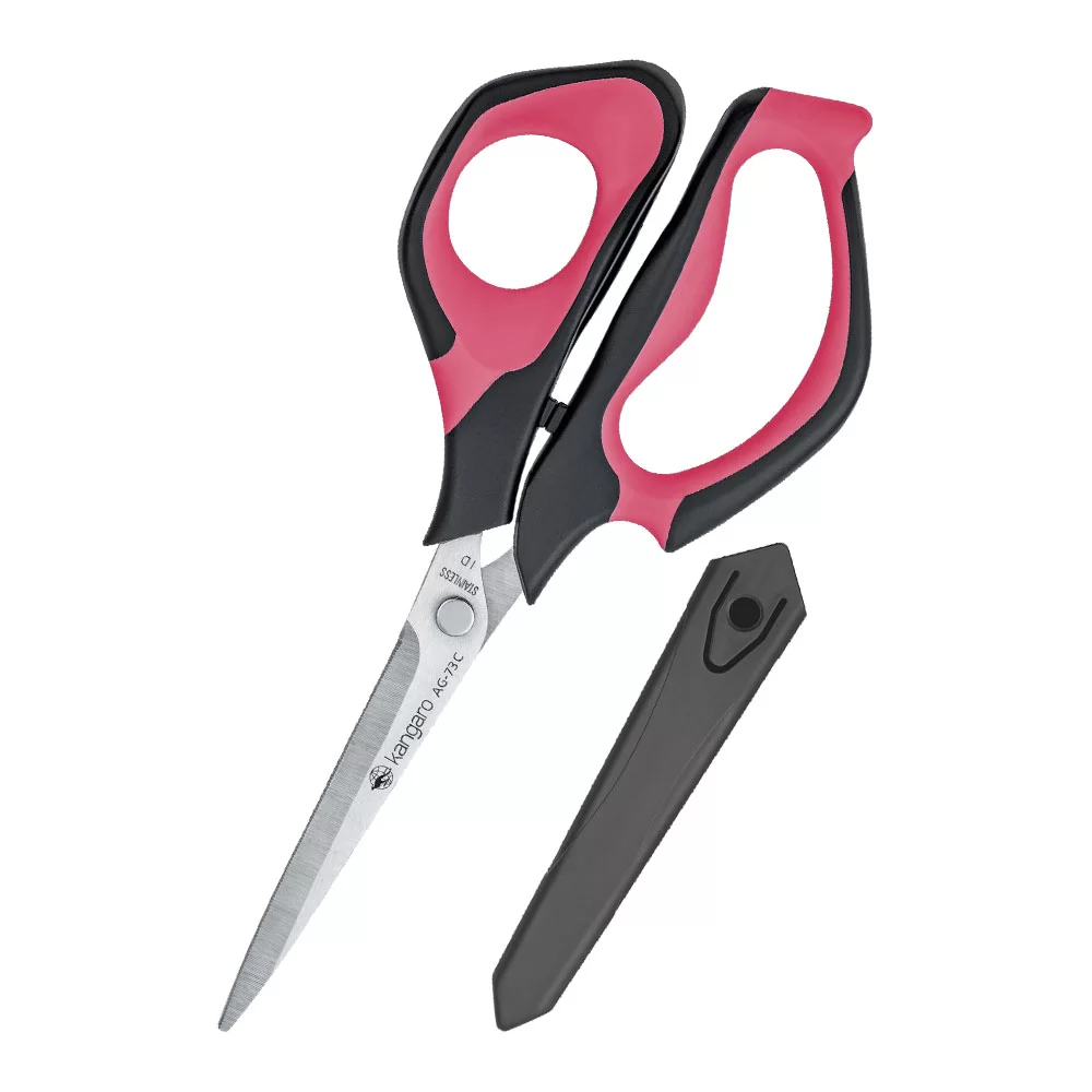 Foarfeca KANGARO AG-73CY, asimetric, 18.4 cm, blister