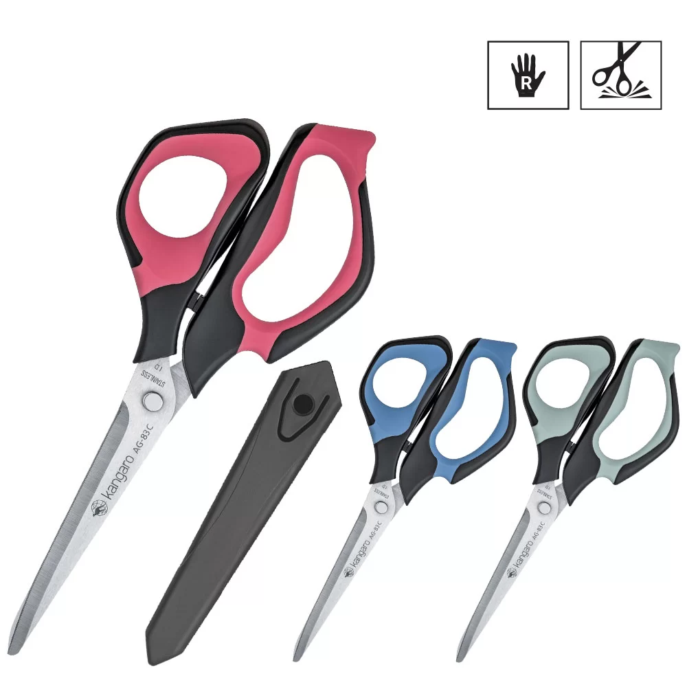 Foarfeca KANGARO AG-83CY, asimetric, 21.1 cm, blister