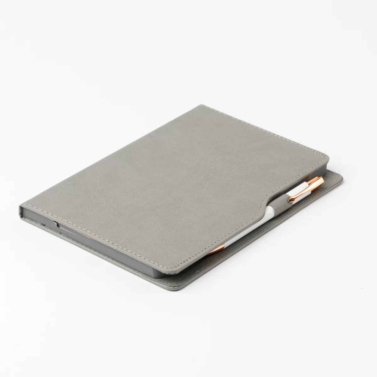 Agenda nedatata AKKLAS 13x21cm, 96 foi, gri