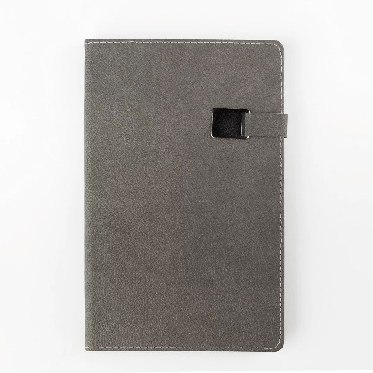 Agenda nedatata 13x21cm, 96 foi, cu magnet, gri