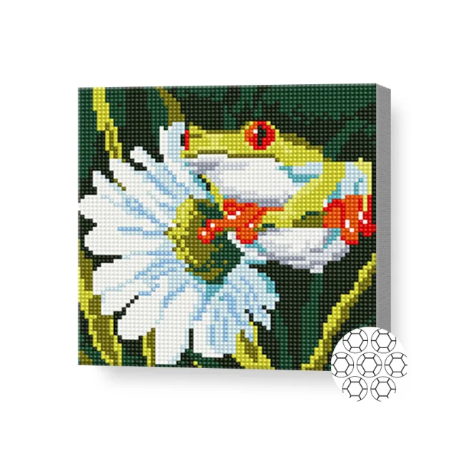 Mozaic cu diamante NEW WORLD Broasca pe romanita 20x20cm