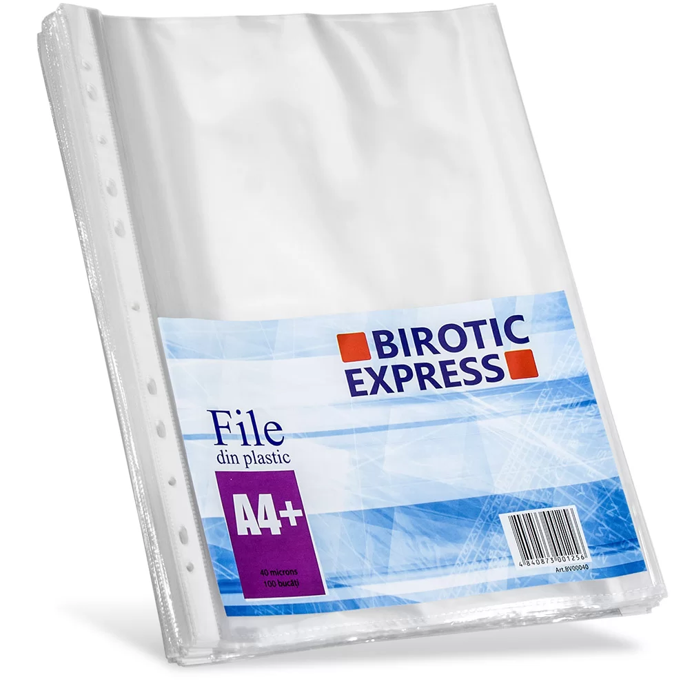 Folii BIROTIC Express А4, 40mic, 100 bucati