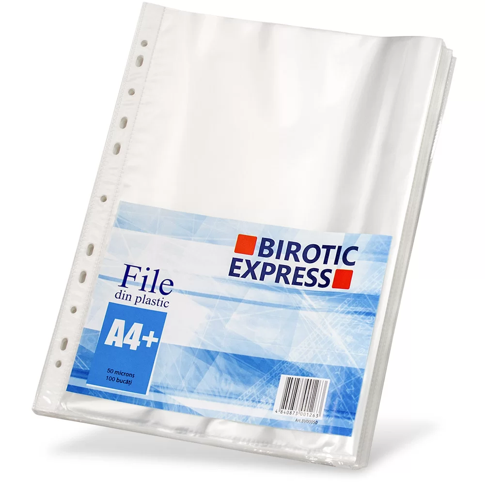 Folii BIROTIC Express А4, 50mic, 100 bucati