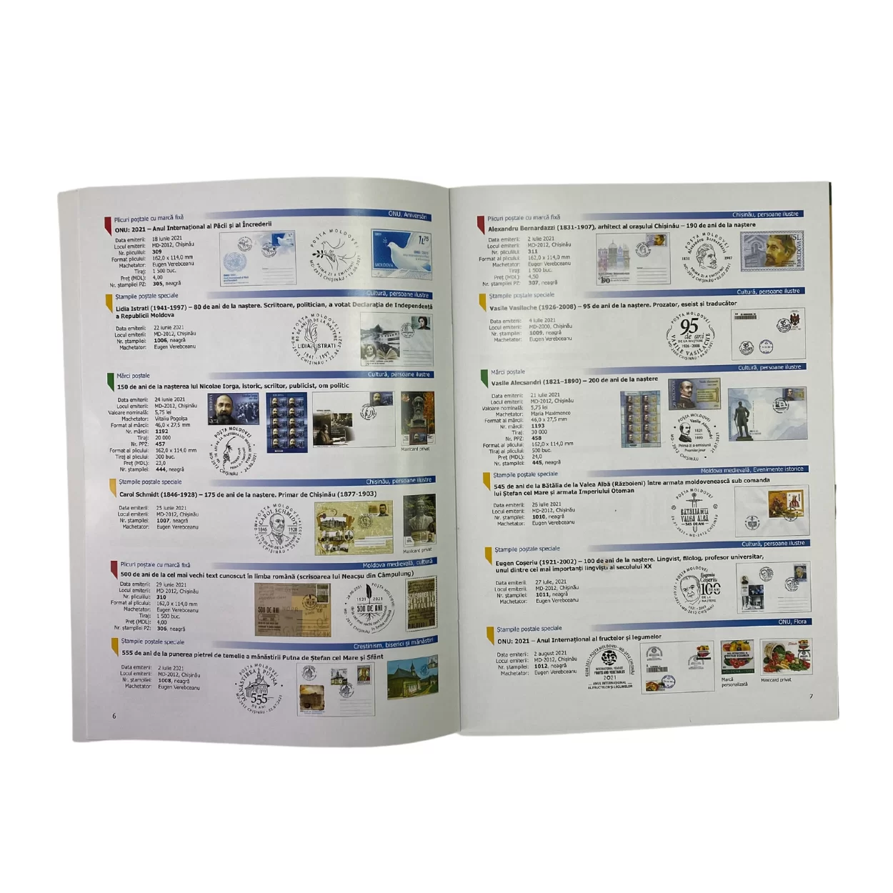 Catalog A4 Marci postale RM 2021