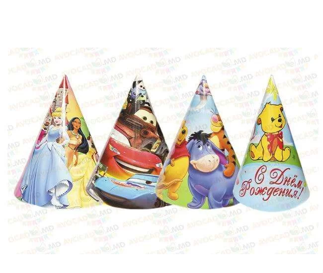 Coif colorat din carton 20cm