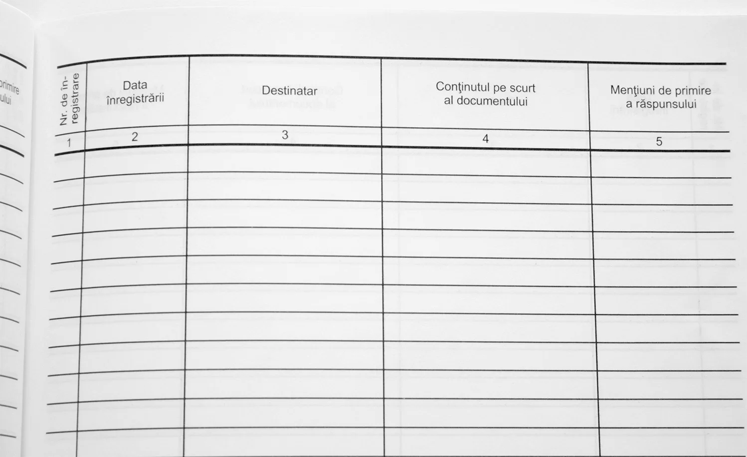 Registrul documentelor iesire A4, 48 foi
