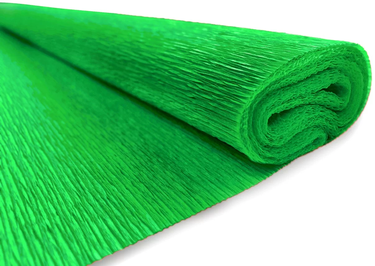 Hirtie creponata INTERDRUK Classic 50x200cm, verde