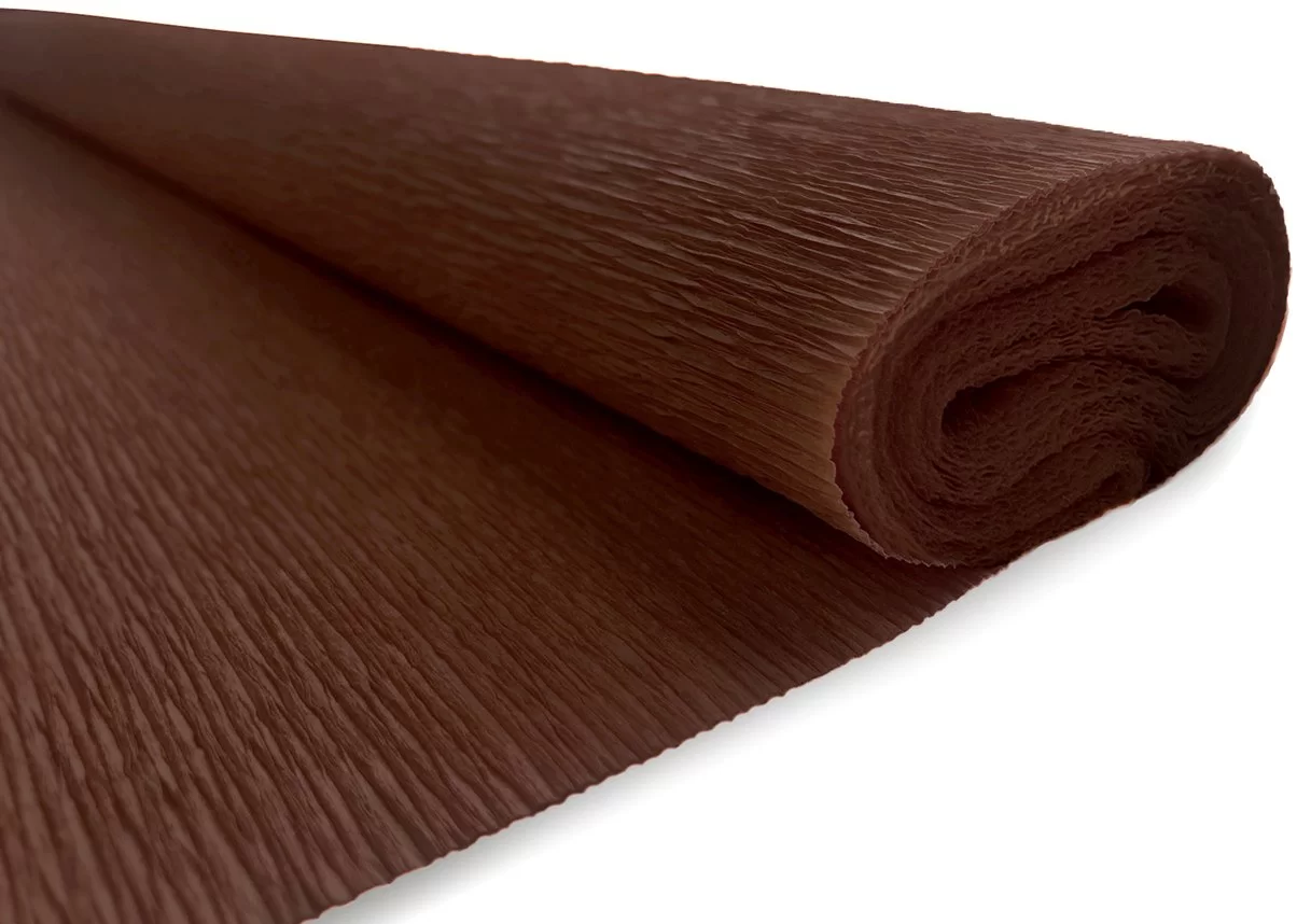 Бумага креповая INTERDRUK Classic 50x200см, т.коричневая
