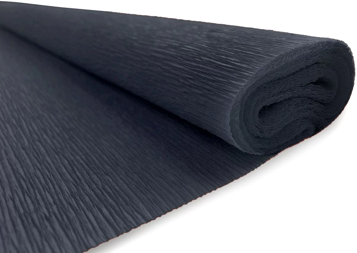 Hirtie creponata INTERDRUK Classic 50x200cm, negru