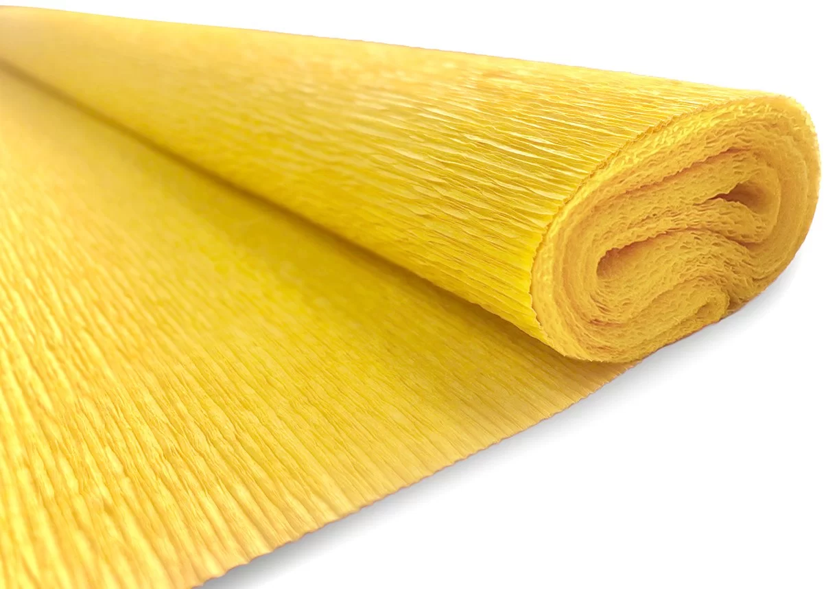 Hirtie creponata INTERDRUK Classic 50x200cm, galben