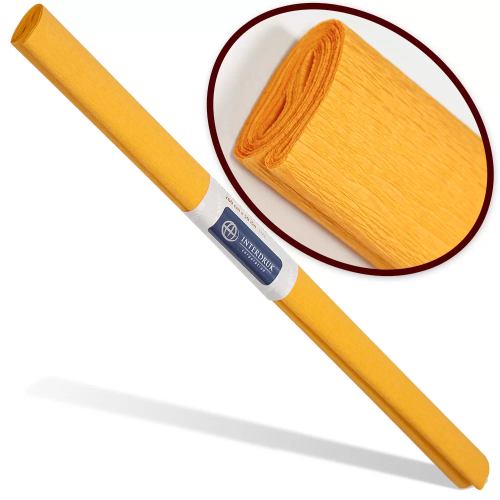 Hirtie creponata INTERDRUK Classic 50x200cm, oranj
