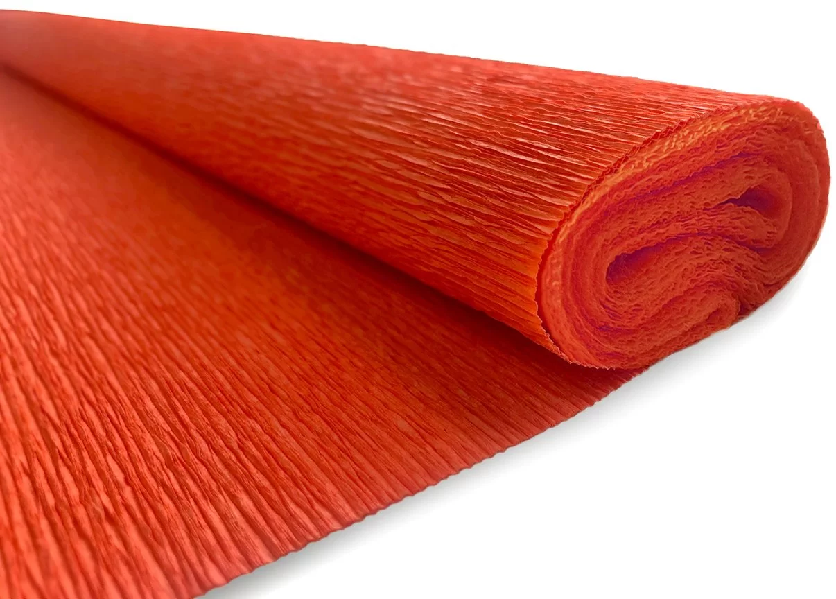 Hirtie creponata INTERDRUK Classic 50x200cm oranj inchis