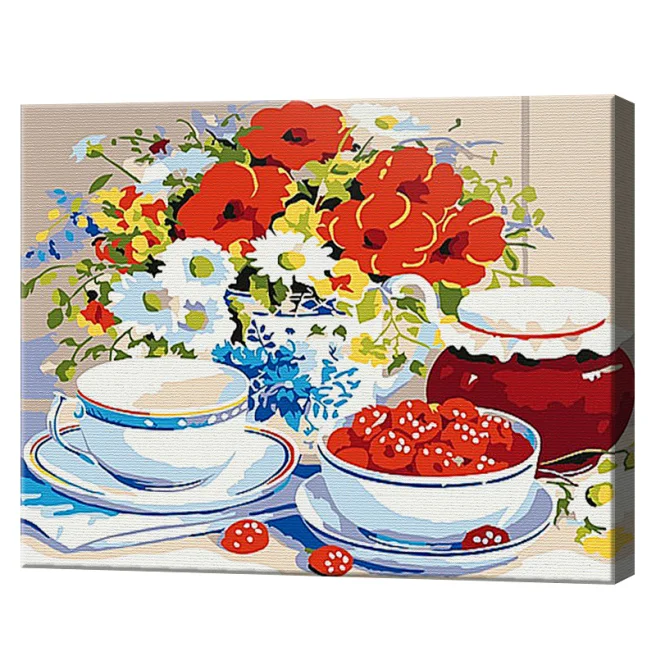 Pictura pe numere ART GALLERY Ceai 20х30cm pinza
