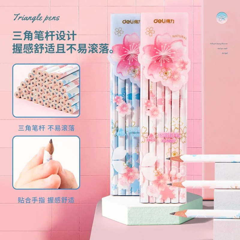 Карандаш чернографит. DELI Sakura, HВ