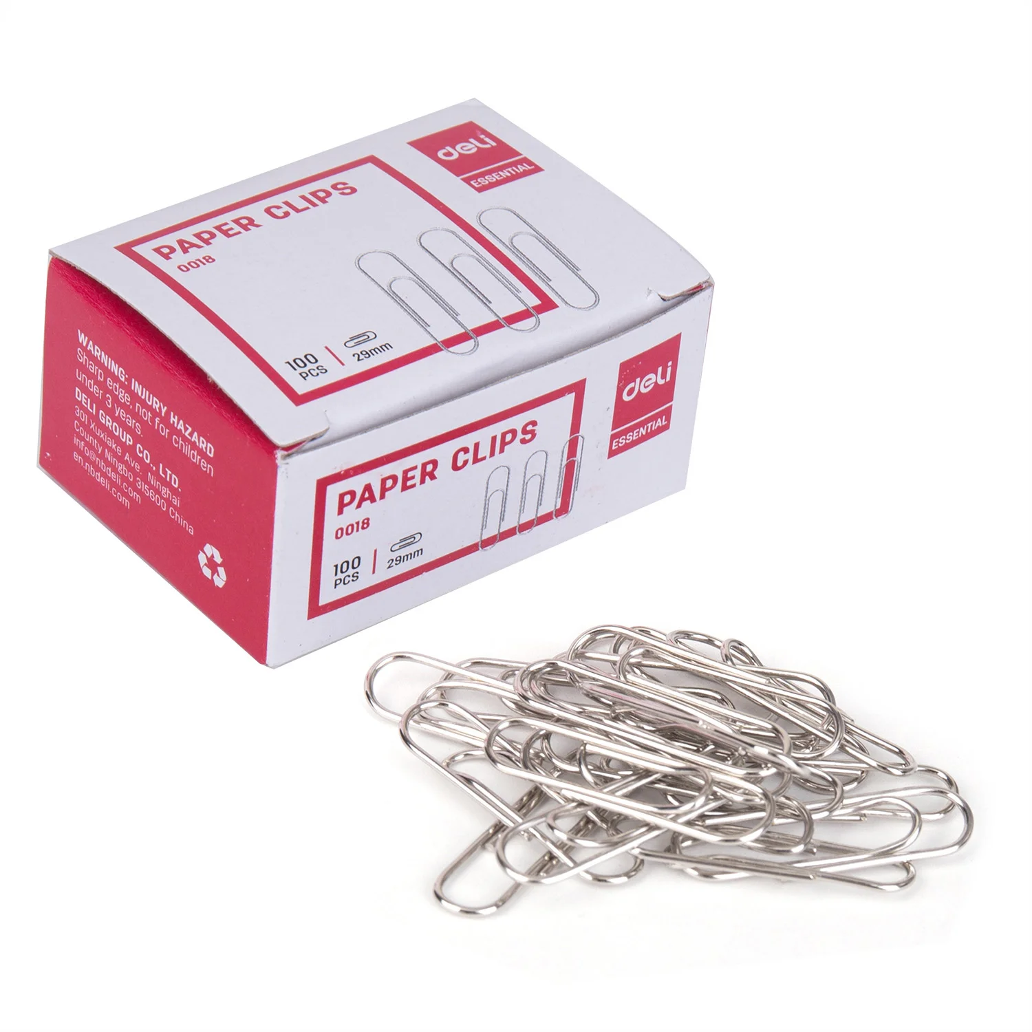Agrafe DELI Essential, 29mm, 100 bucati 