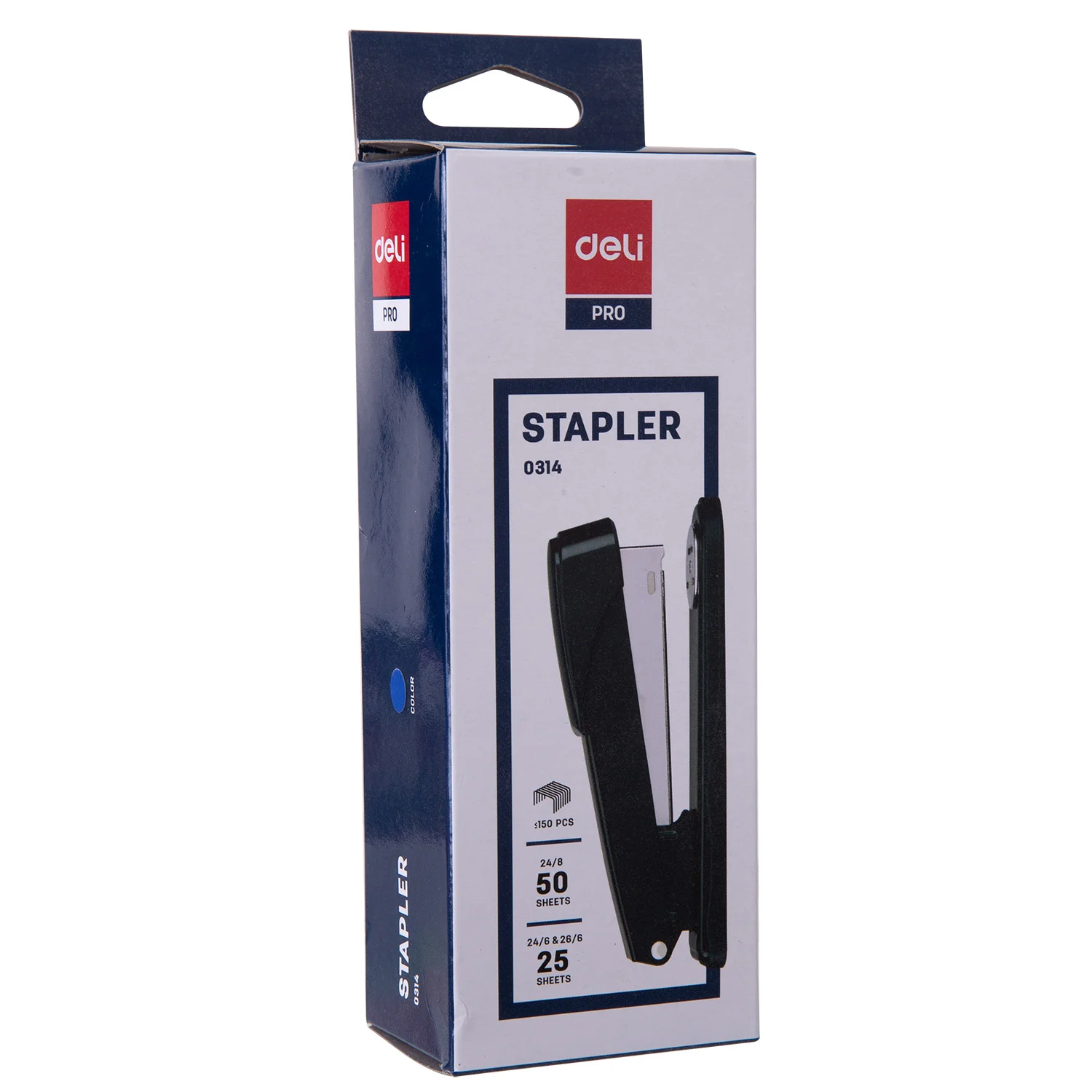 Capsator DELI Pro 24/6, 50 foi, negru