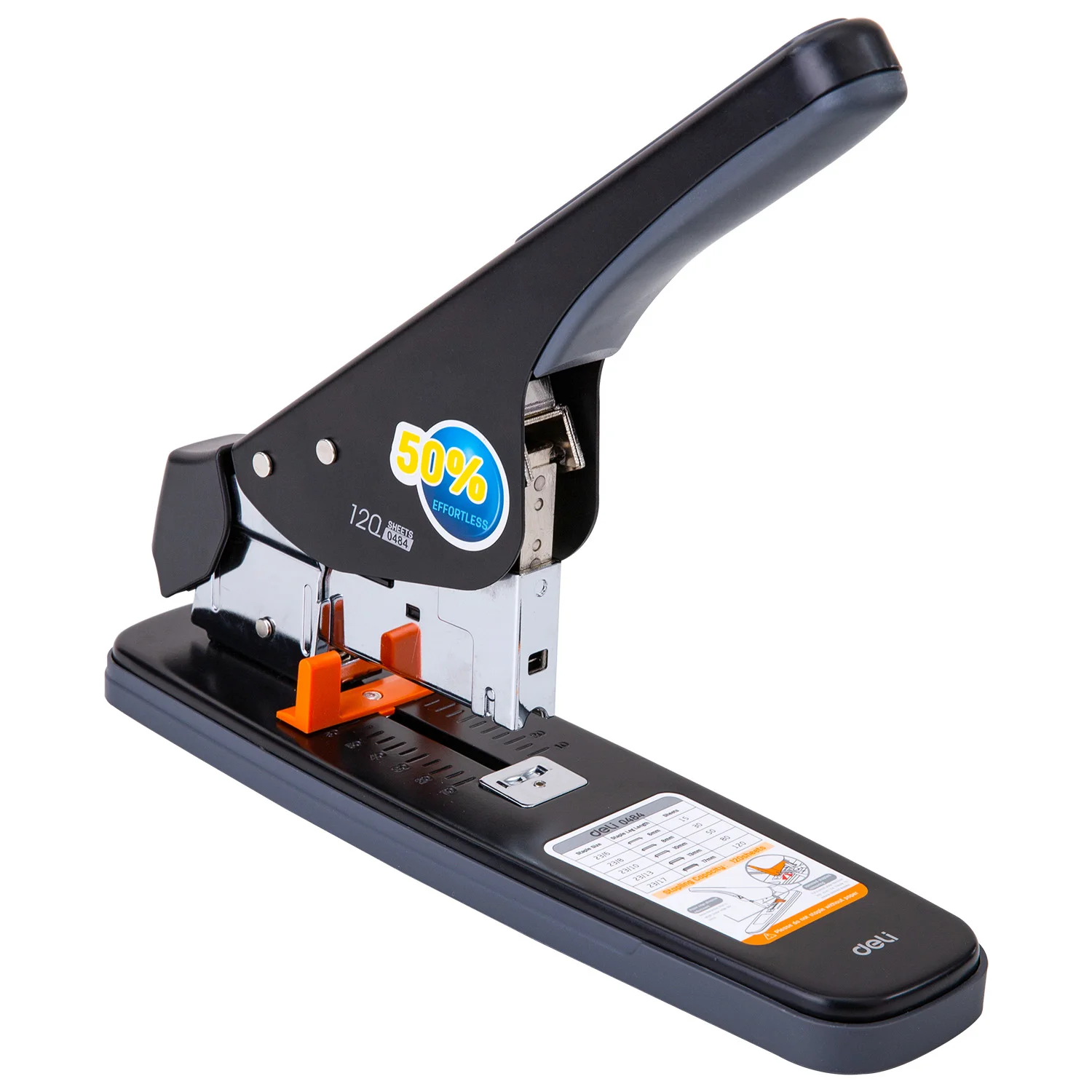 Capsator DELI Pro, 120 foi, negru