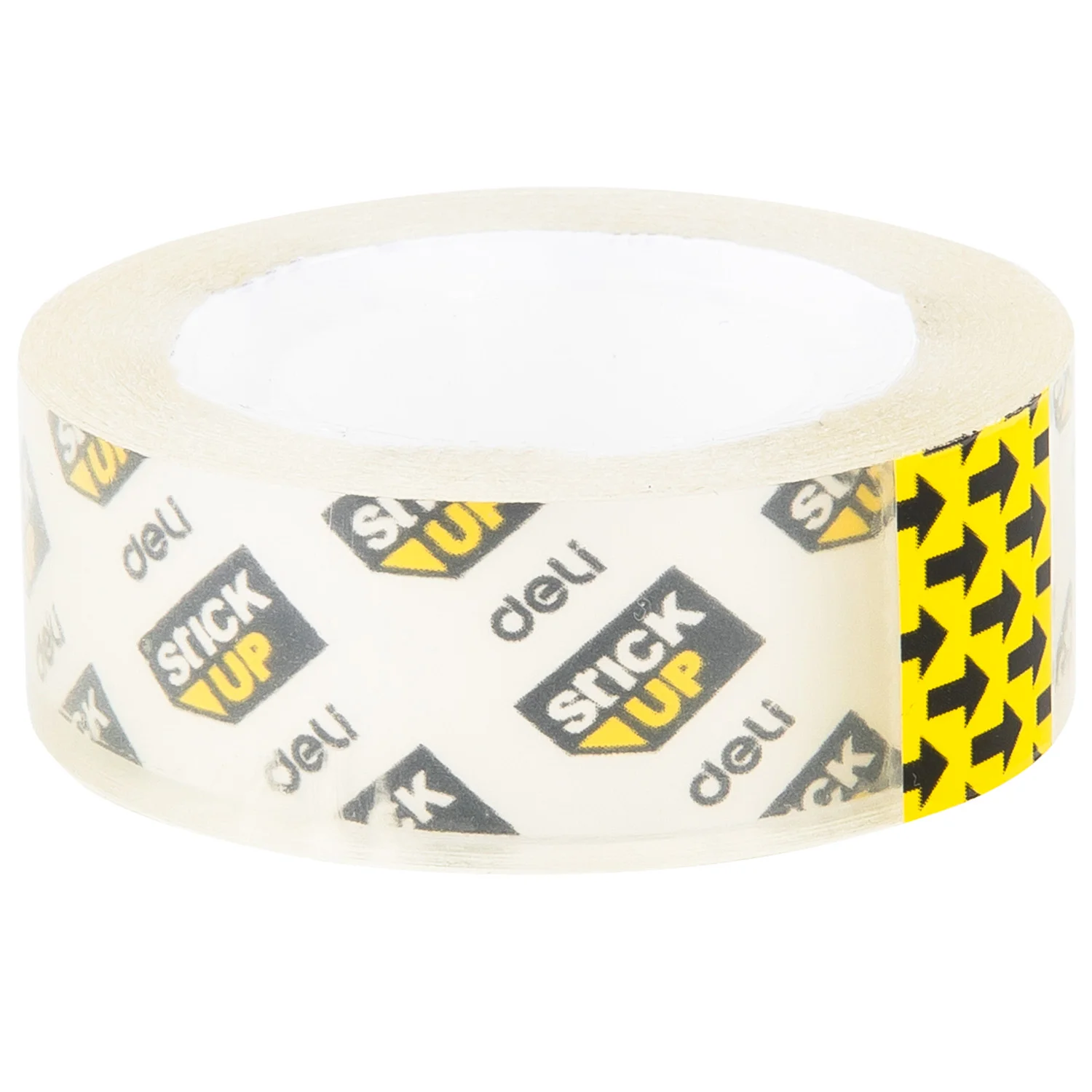 Banda adeziva transparenta DELI StickUp 18mm x 30m