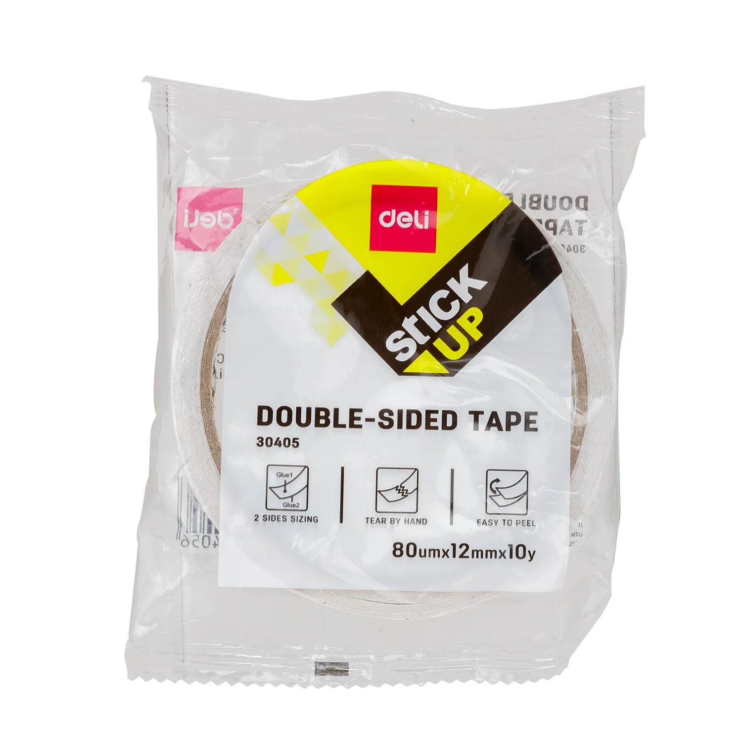 Banda dubla adeziva DELI StickUp 12mm x 9m