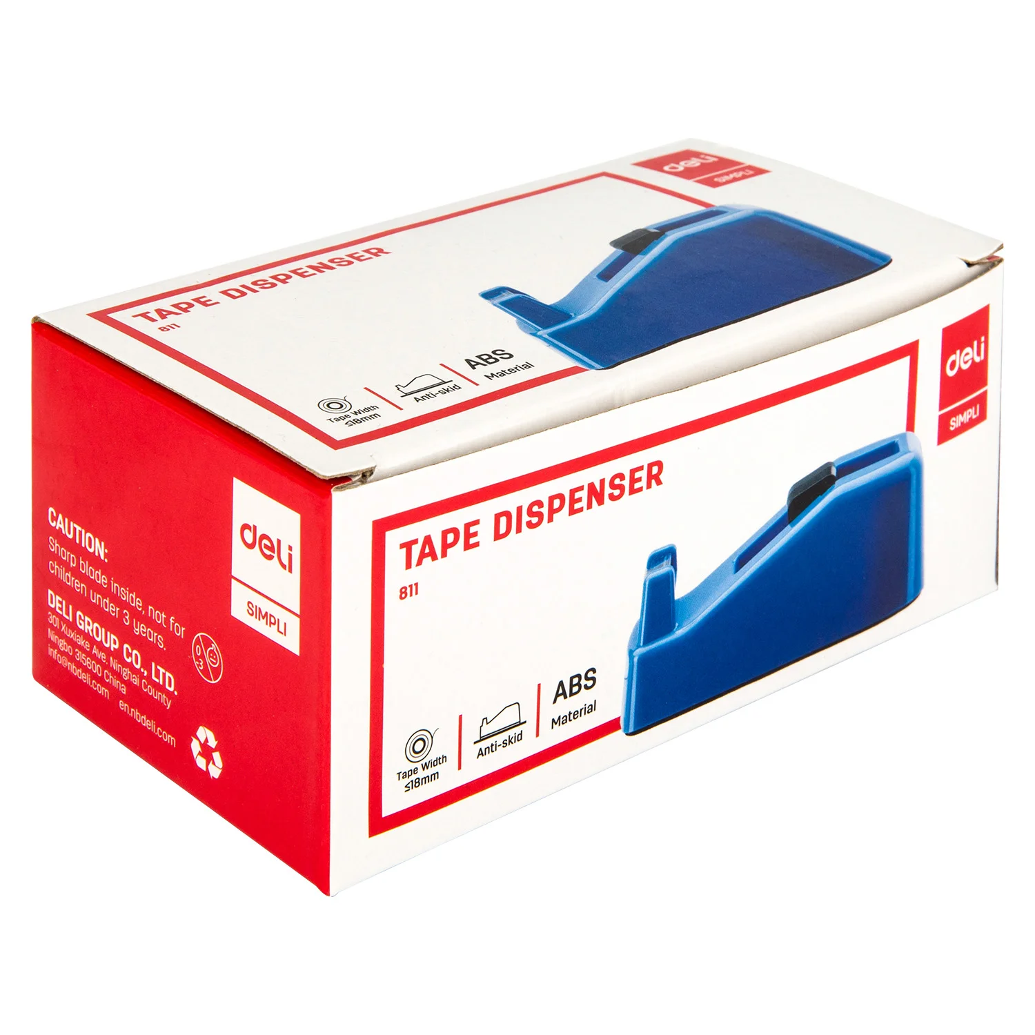 Диспенсер для скотча DELI Simpli настольный, 30 м
