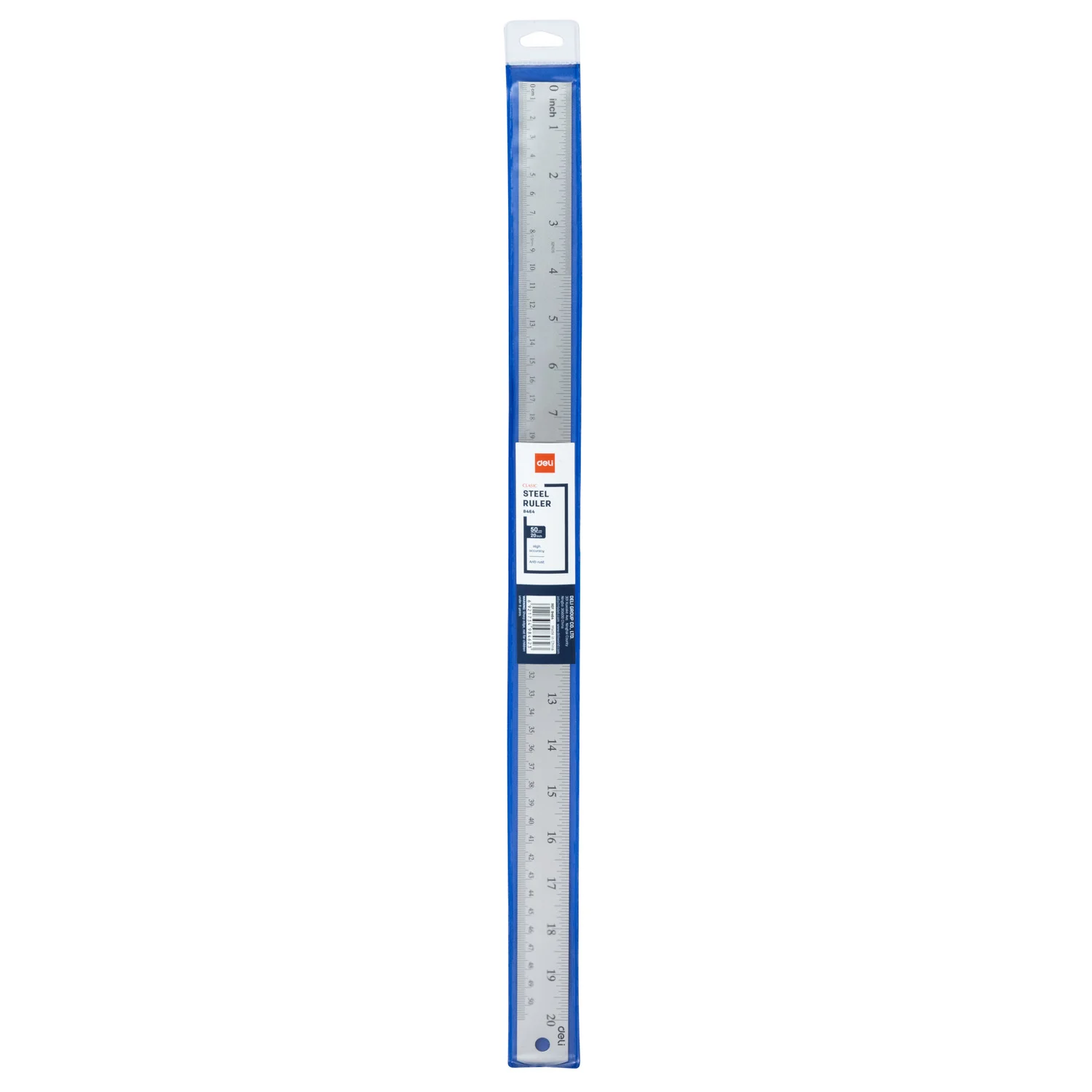 Rigla din metal DELI Pro, 50cm