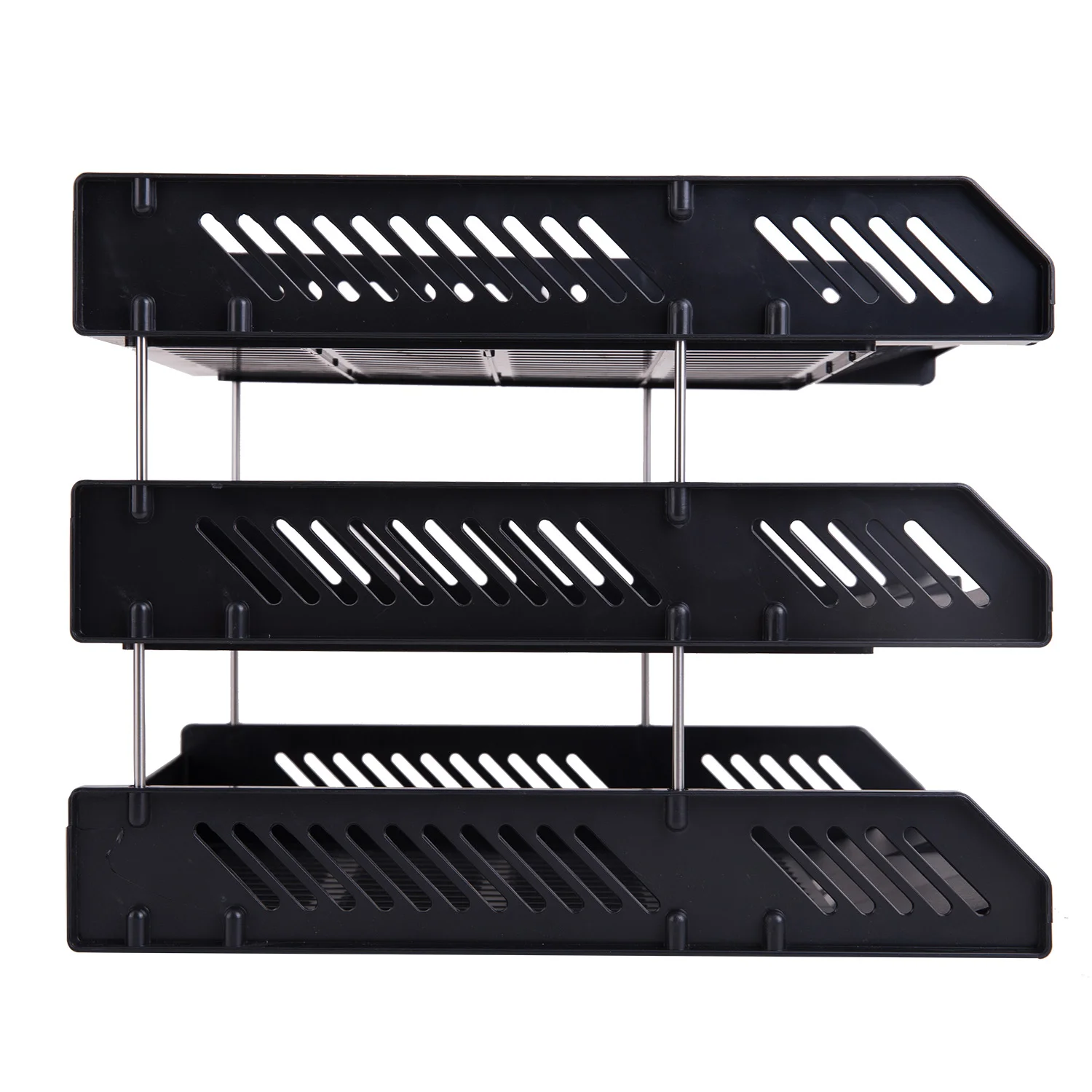 Set 3 tavite suprapozabile DELI Simpli, negru