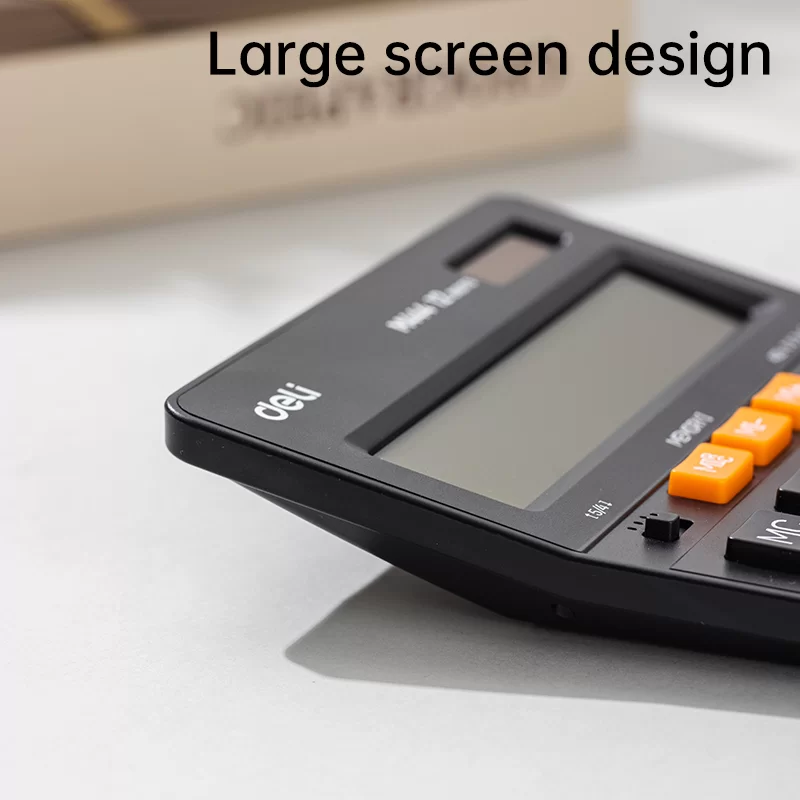 Calculator DELI M444, 12 digits, negru