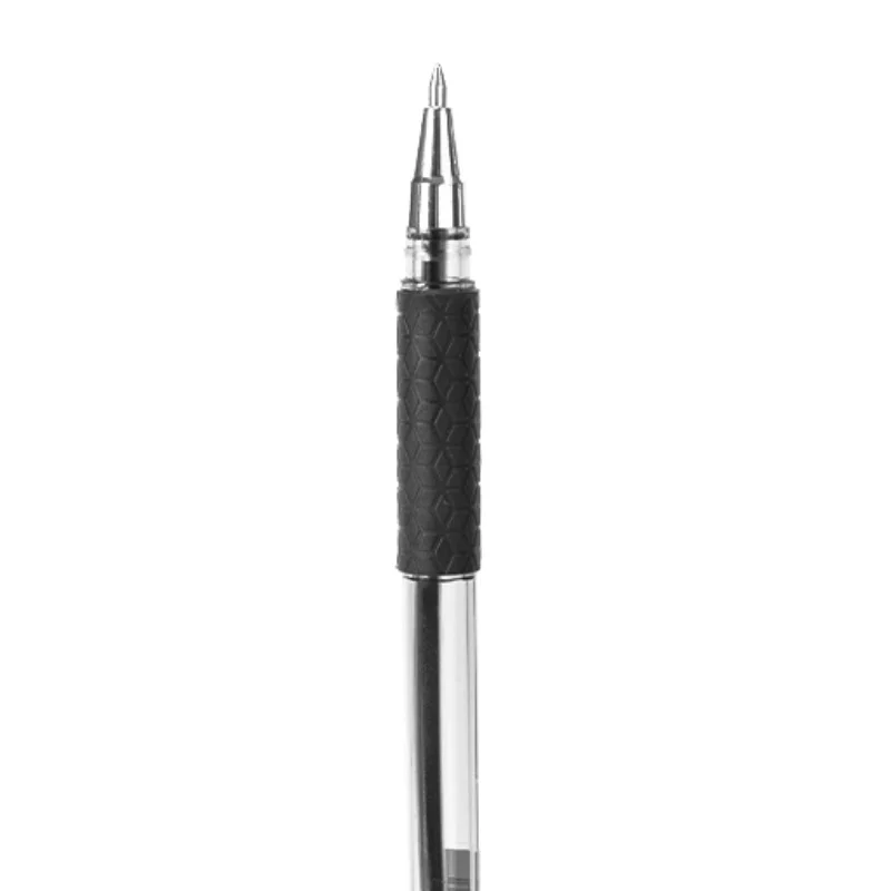 Ручка шариковая DELI Arrow, грип, 0.7 мм, черная