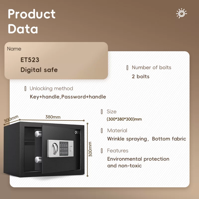 Safeu metalic DELI T523 300х380х300mm