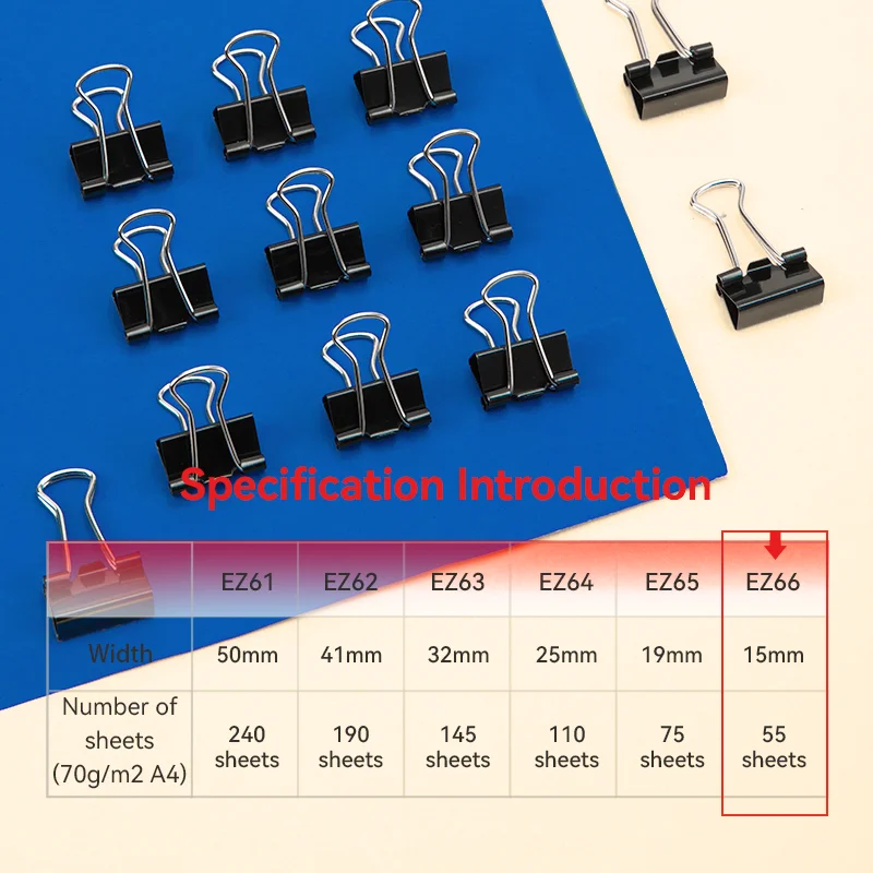 Clipsuri DELI Clasic 15mm, 12 bucati