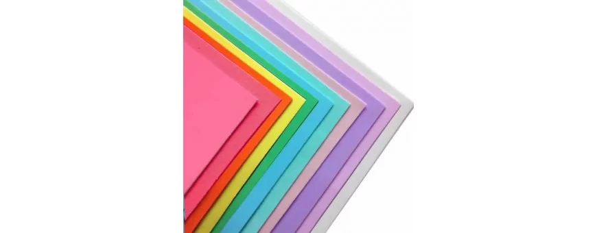 Hîrtie gumată foamiran EVA A4, 2mm, galben