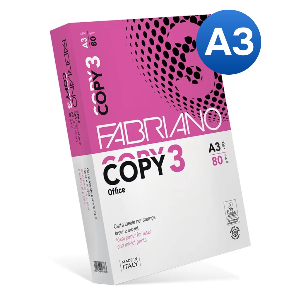 Hartie FABRIANO Copy 3 A3, 80g/m2, 500 foi, clasa C+