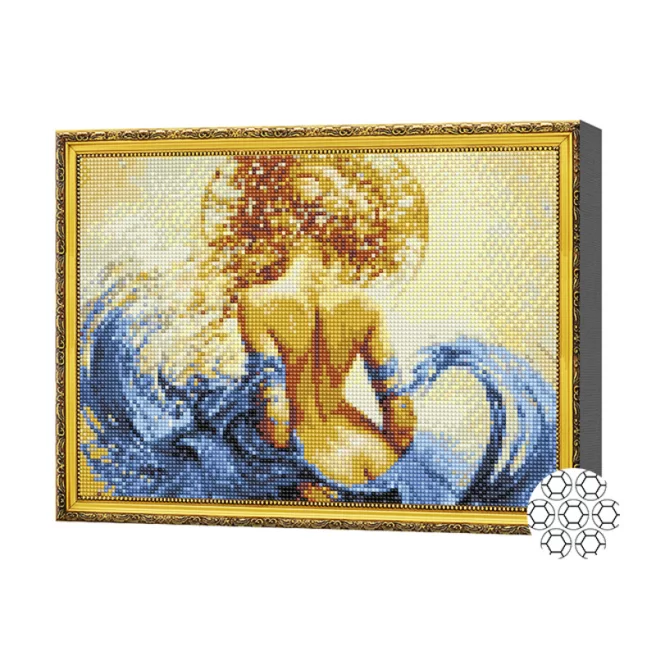 Mozaic cu diamante ART GALLERY Doamna 30x40cm pinz