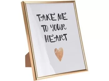Rama pentru foto LOVE, 20x25 cm, palstic, aurie