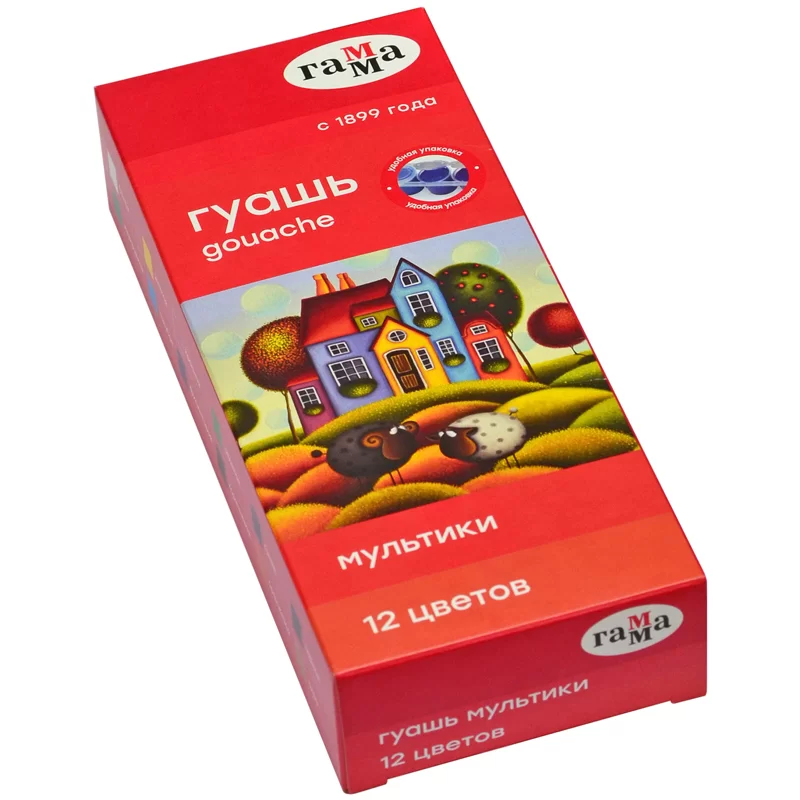 Guasa GAMMA Multiki, 12 culori x 15ml