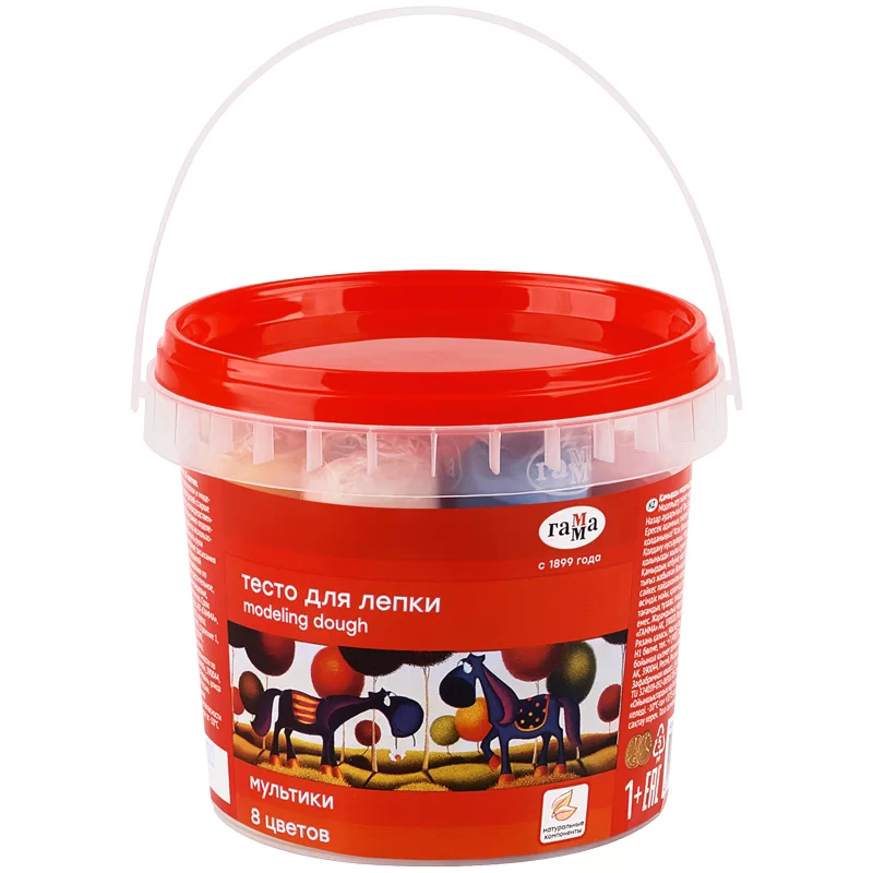 Pasta de modelat GAMMA Multiki 8 culori, 200gr caldarusa