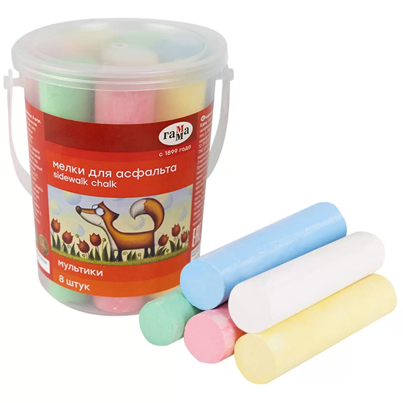 Creta p/u asfalt GAMMA Multiki 8 bucati color caldarusa