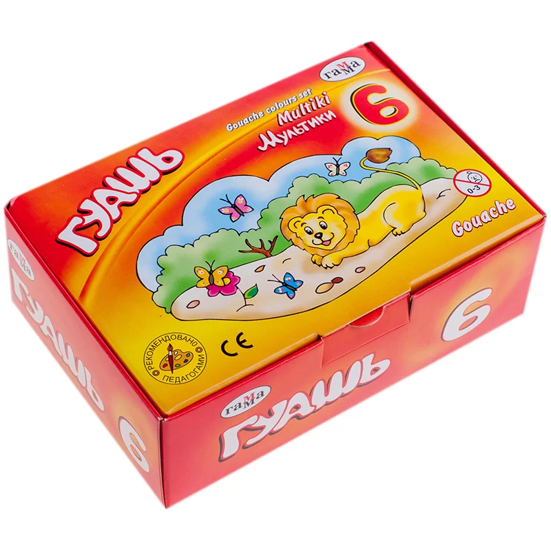 Guasa GAMMA Multiki, 6 culori x 20ml