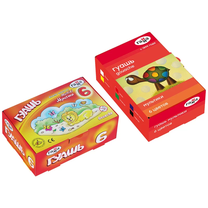 Guasa GAMMA Multiki, 6 culori x 20ml