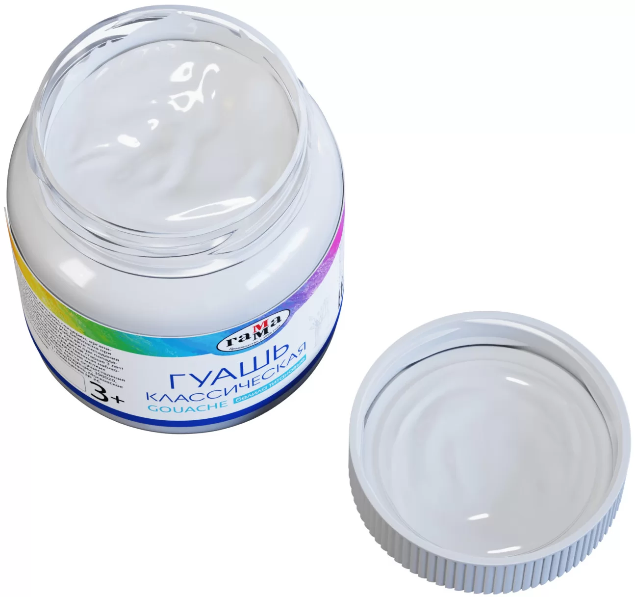 Guasa GAMMA Clasic, 220ml, alb titaniu 