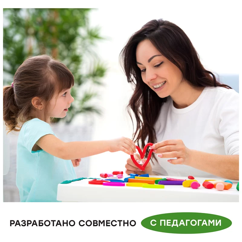 Plastilina ceara GAMMA Albinuta 10 cul, 150gr, cutitas
