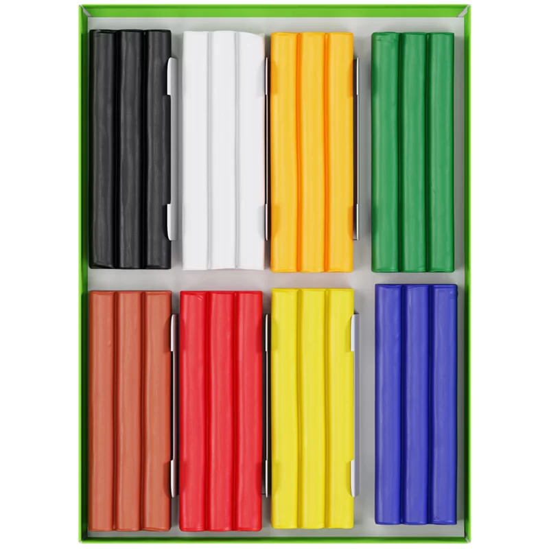 Plastilina ceara GAMMA Albinuta 8 cul, 120gr, cutitas