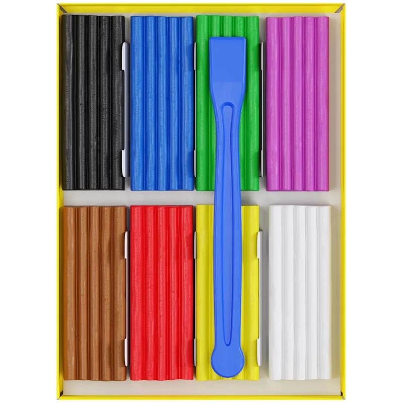 Plastilina GAMMA Pictorul Tanar 8 cul, 112gr, cutitas