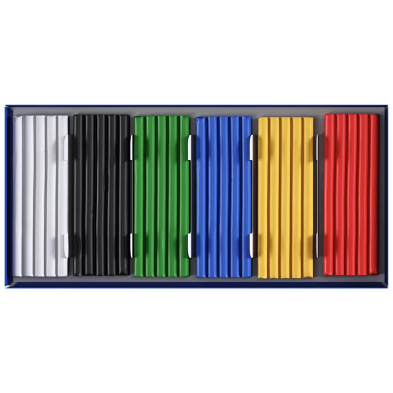 Plastilina GAMMA Clasic 6 culori, 120gr, cu cutitas